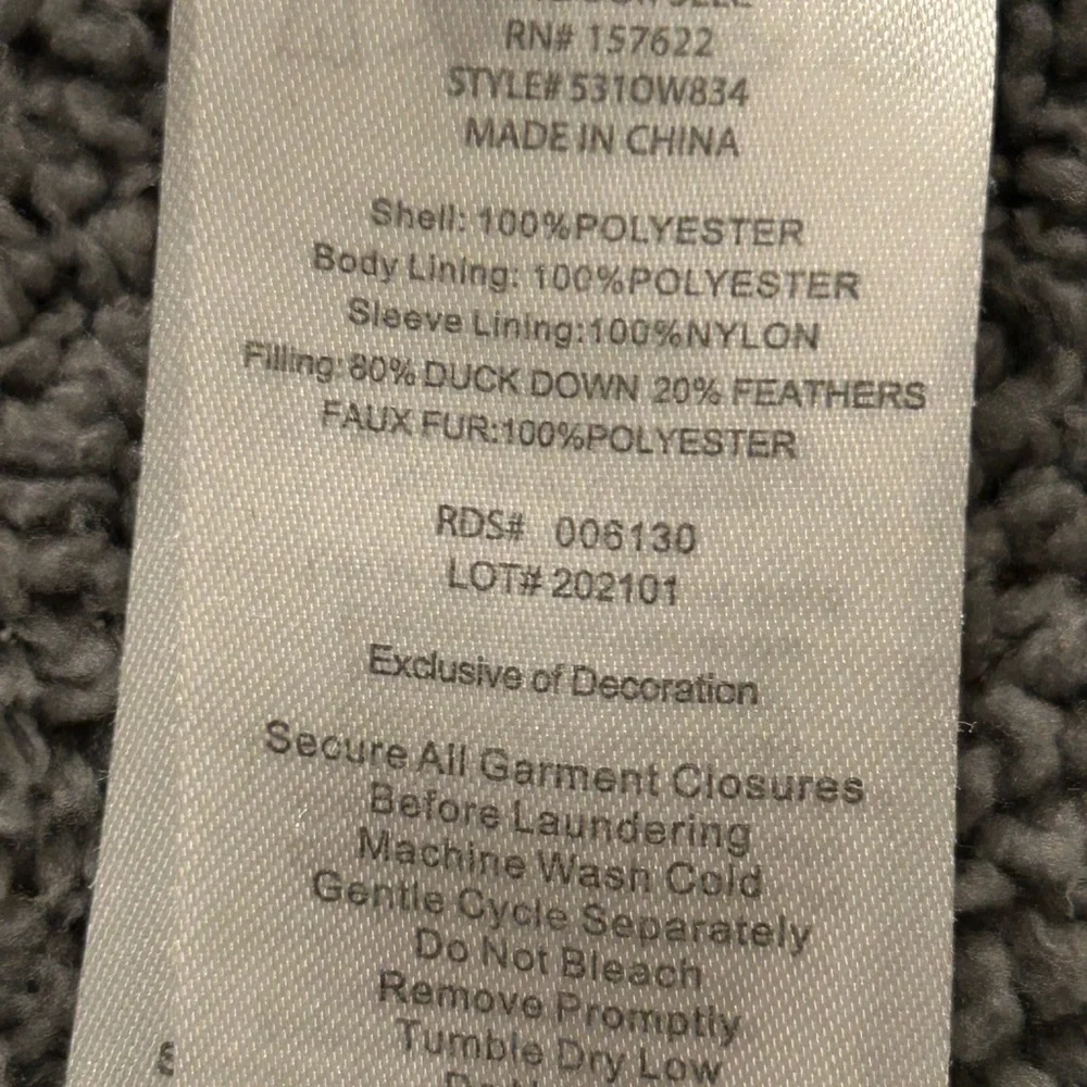 Eddie Bauer Boy Blue and Black down jacket - Picture 3 of 3